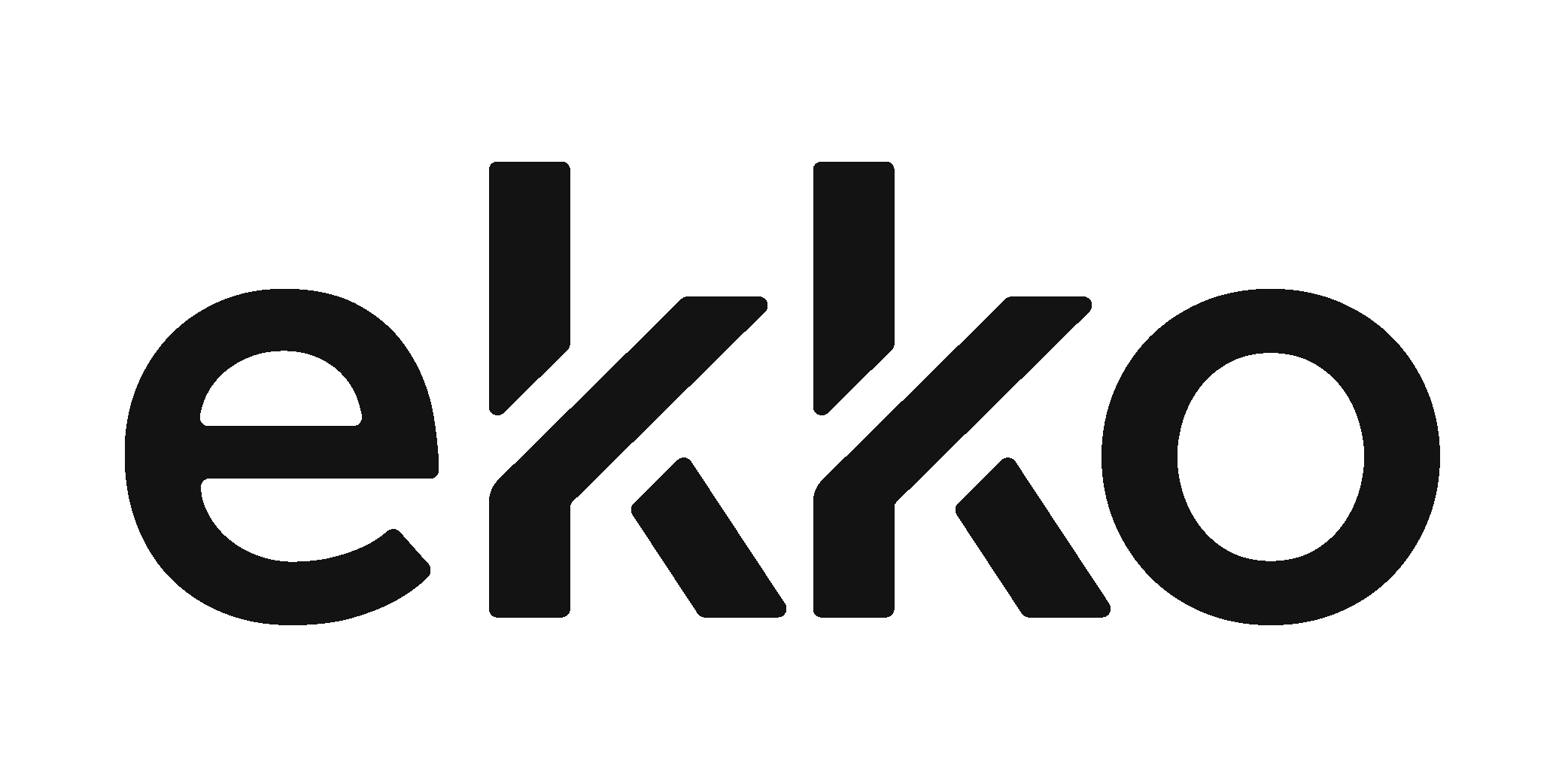 ekko black and white logo